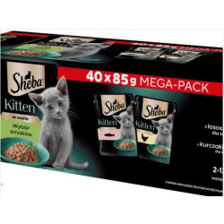 mangime umido sheba sapori in salsa per gatti 40x85 g