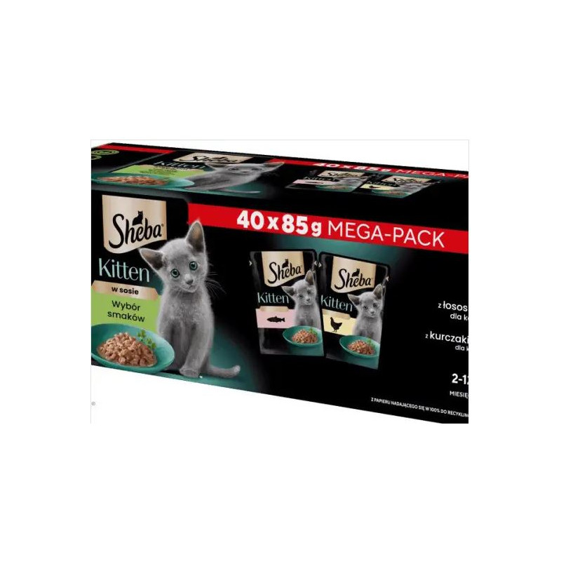 mangime umido sheba sapori in salsa per gatti 40x85 g