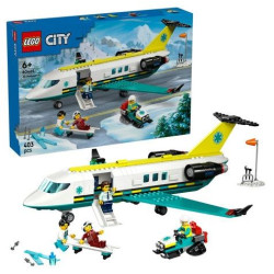 gioco di costruzione lego city aereo ambulanza di emergenza multicolore