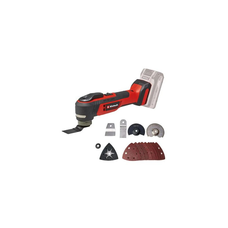 utensile multifunzione einhell te-mg 18/1 li - solo 18v rosso/nero