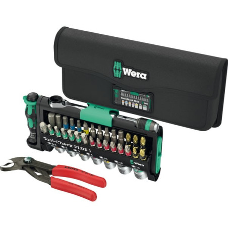 kit inserti di avvitamento wera tool-check combi 1 nero/verde