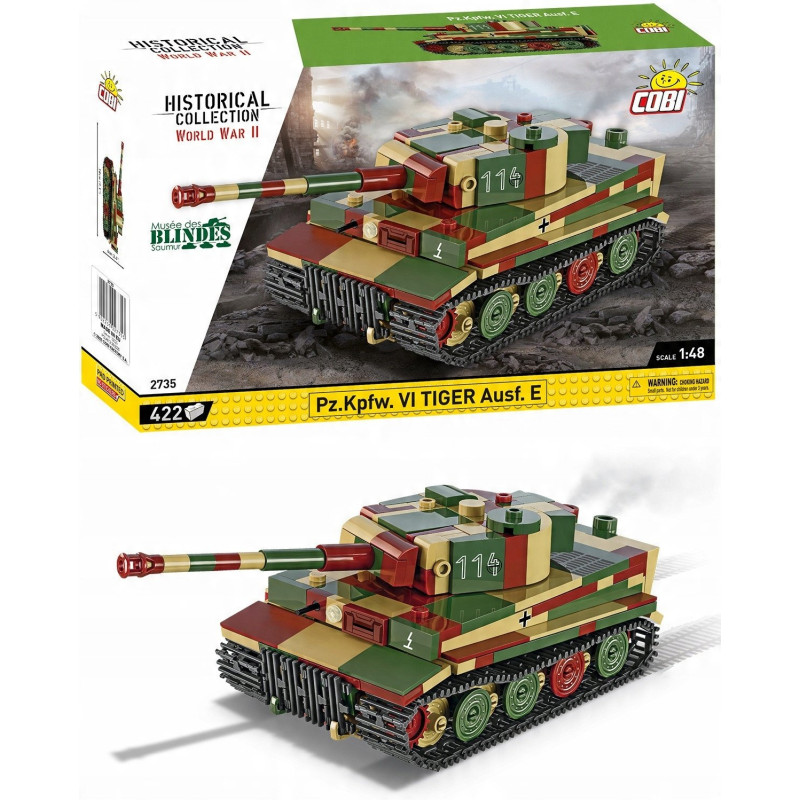 set di costruzione cobi blocks pz.kpfw. vi tiger ausf.e 1:48 multicolore
