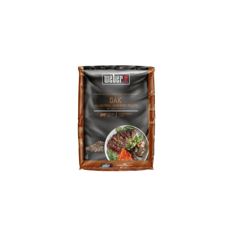 pellet affumicatura weber legno di quercia 8kg