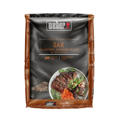 pellet affumicatura weber legno di quercia 8kg
