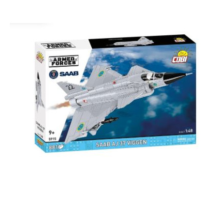 modellino cobi blocks saab aj 37 viggen 1/48" multicolore 881pz