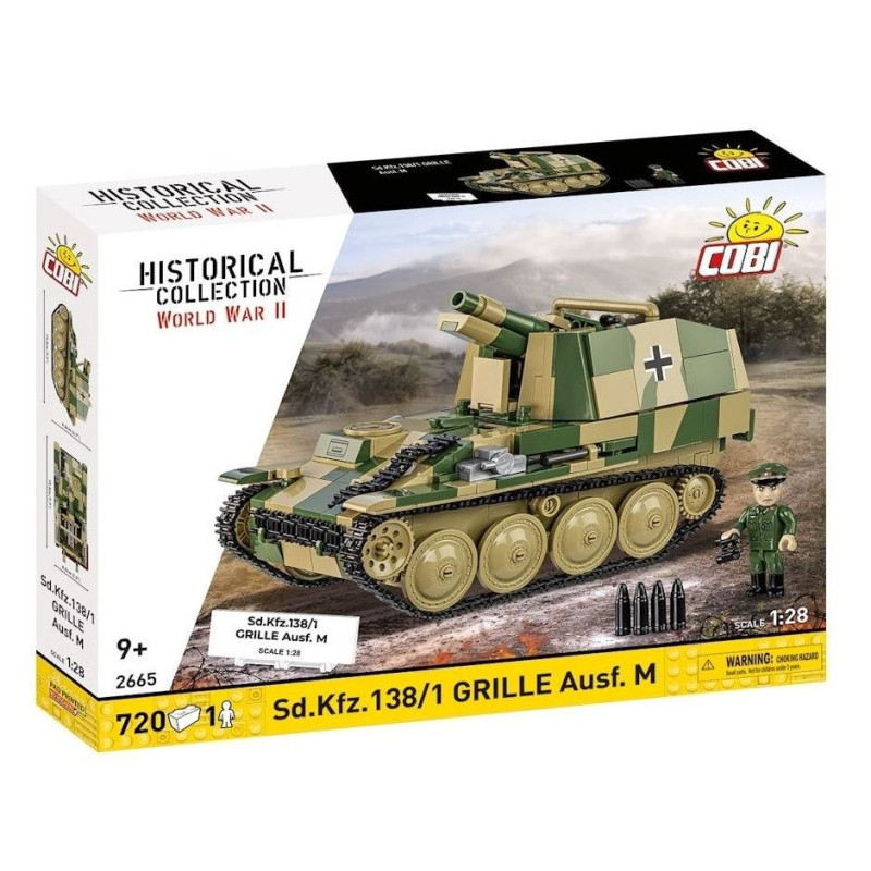 modellino cobi blocks sd.kfz.138/1 grille ausf.m multicolore 720pz