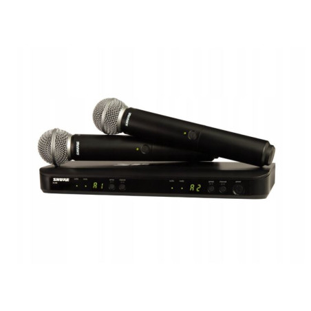 sistema microfonico shure blx288e/sm58-h8e wireless nero [010-04-761]