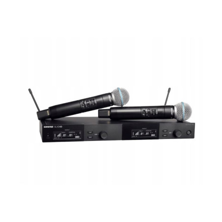 sistema microfonico shure slxd24de/b58-g59 wireless nero [slxd24de/b58-g59]