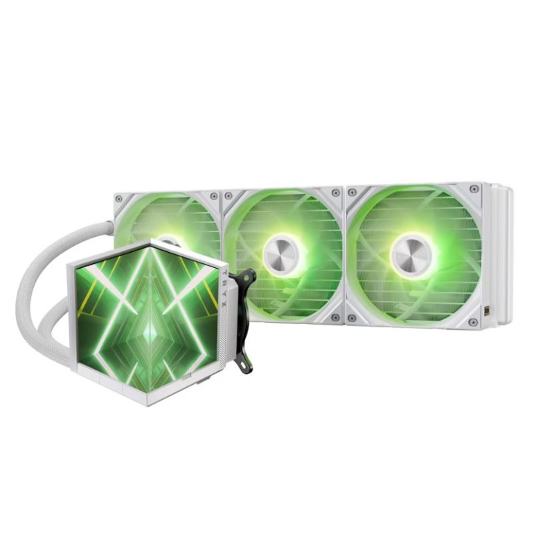 dissipatore cpu a liquido tryx stage argb 360mm bianco [l-s360a-dm3m-g0w]