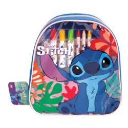 zaino as company stitch disney con kit da disegno per bambini multicolore