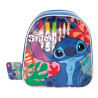 zaino as company stitch disney con kit da disegno per bambini multicolore