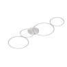 plafoniera a led trio rondo 3000k ip20 37w 4800lm 4 anelli bianco