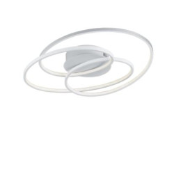 plafoniera a led trio gale 38.5w 5000lm 3000k ip20 metallo bianco