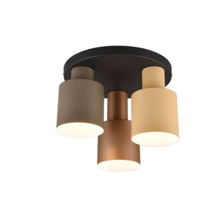 plafoniera a led trio agudo 3xe27 ip20 40w multicolore [619430317]