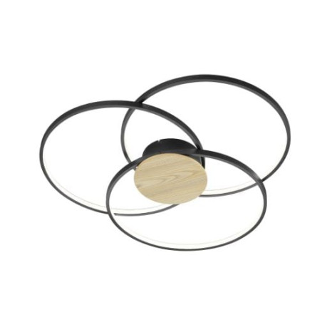 plafoniera a led trio sedona 3000k ip20 40w nero opaco [673210332]