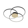plafoniera a led trio sedona 3000k ip20 40w nero opaco [673210332]