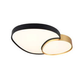 plafoniera a led trio rise 5300lm ip20 45w 2700-6500k con telecomando