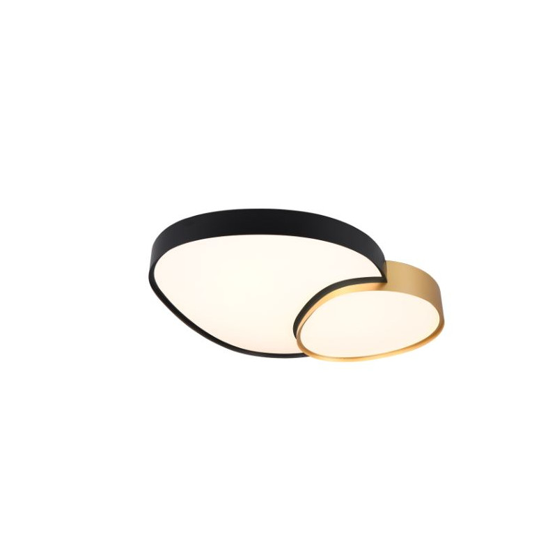 plafoniera a led trio rise 5300lm ip20 45w 2700-6500k con telecomando