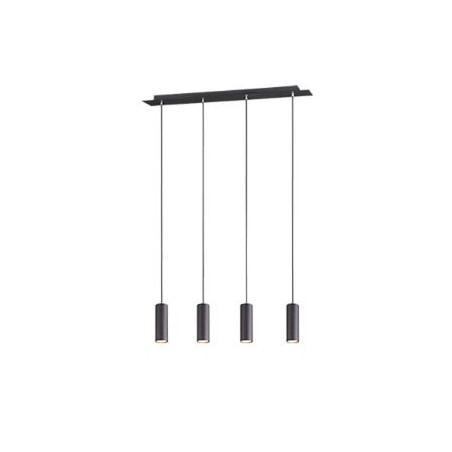 lampada a sospensione trio marley 35w 4xgu10 nero opaco [312400432]