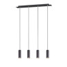 lampada a sospensione trio marley 35w 4xgu10 nero opaco [312400432]