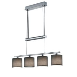 lampada a sospensione trio garda 28w 4xe14 nichel opaco [305400411]
