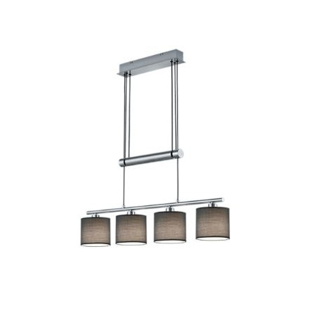 lampada a sospensione trio garda 28w 4xe14 nichel opaco [305400411]