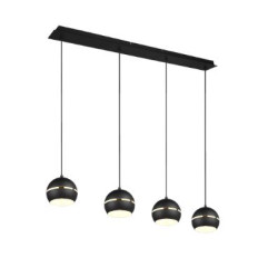 lampada a sospensione trio fletcher 40w 4xe27 nero opaco [313300432]