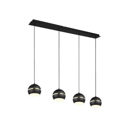 lampada a sospensione trio fletcher 40w 4xe27 nero opaco [313300432]