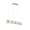 lampada a sospensione trio kaprun 28w 5xe14 cromo-grigio [311600506]
