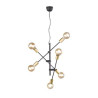 lampada a sospensione trio cross 28w e27 nero opaco [306700632]