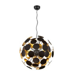 lampada a sospensione trio discalgo 40w 6xe14 oro-nero [309900632]