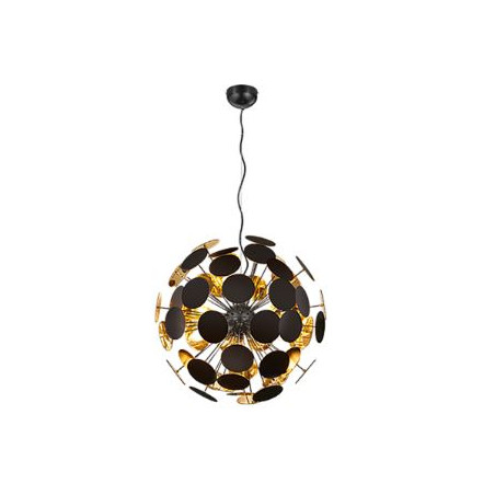 lampada a sospensione trio discalgo 40w 6xe14 oro-nero [309900632]