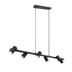 lampada a sospensione trio marley 35w 6xgu10 nero opaco [302400632]
