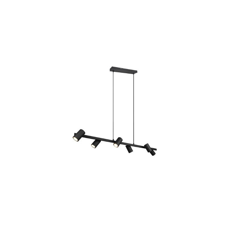 lampada a sospensione trio marley 35w 6xgu10 nero opaco [302400632]