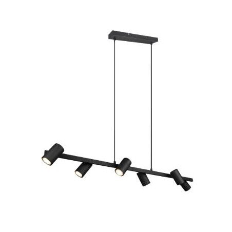 lampada a sospensione trio marley 35w 6xgu10 nero opaco [302400632]