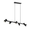lampada a sospensione trio marley 35w 6xgu10 nero opaco [302400632]