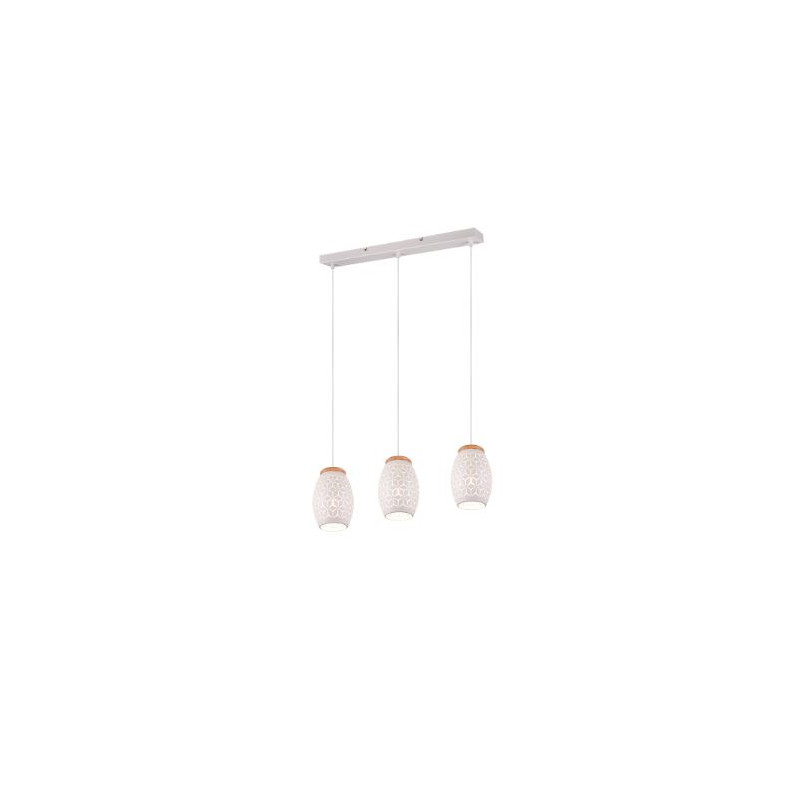 lampada a sospensione trio bidar 28w 3xe27 bianco opaco [r31573031]