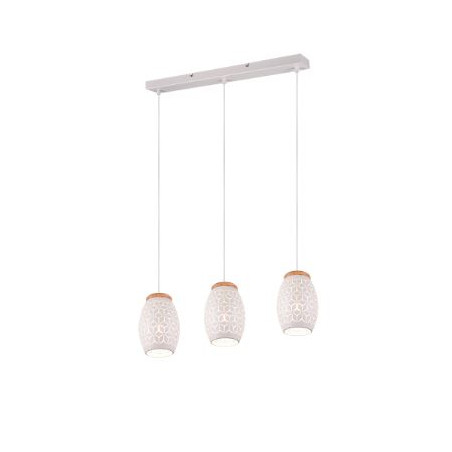 lampada a sospensione trio bidar 28w 3xe27 bianco opaco [r31573031]