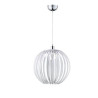 lampada a sospensione trio zucca 60w e27 trasparente-cromato