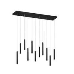 lampada a sospensione trio tubular 11x2.8w 350lm nero opaco [321611132]