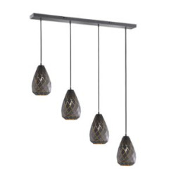 lampada a sospensione trio onyx 42w 4xe27 antracite [301300442]
