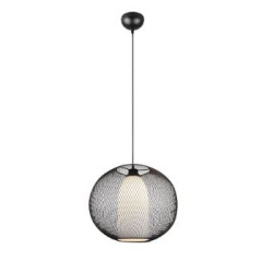 lampada a sospensione trio filo 60w e27 nero opaco [313900132]