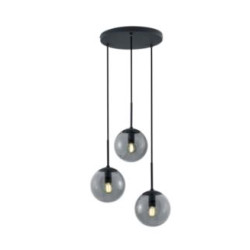 lampada a sospensione trio balini 28w 3xe14 antracite [308590342]