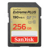 256gb scheda di memoria sandisk extreme plus sdxc classe 10 nero