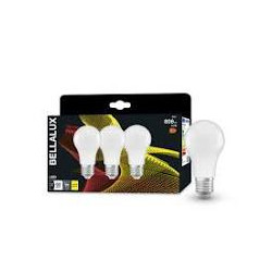 set lampadine led bellalux smerigliata cla3 e27 8.5w bianco caldo