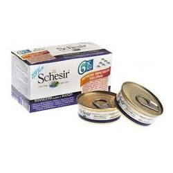 cibo umido agras pet foods schesir per gatti: tonno con filetti di