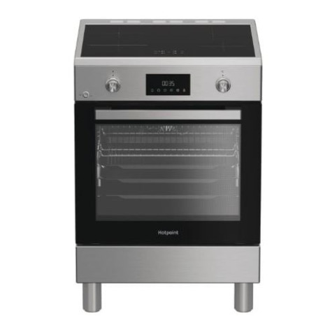 cucina a induzione hotpoint h6i8lmsax 4 zone acciaio inossidabile/nero