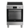 cucina a induzione hotpoint h6i8lmsax 4 zone acciaio inossidabile/nero