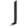 Adattatore wireless usb edimax ac600 2,4/5ghz 802.11a/b/g/n wps antenna