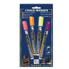 Blister 4 marcatori a gesso liquido (arancio-rosa-viola-gia)